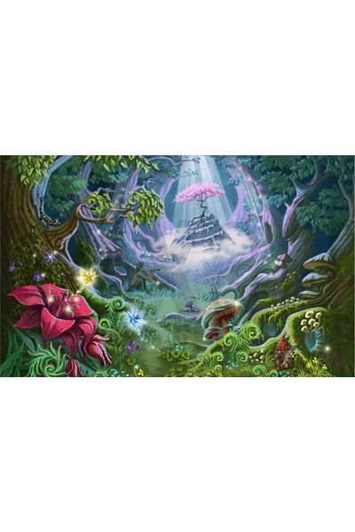 pixartsanat Exotic Forest 50x35 PixArt Art Diamond Mosaic Painting Diamond Turkey