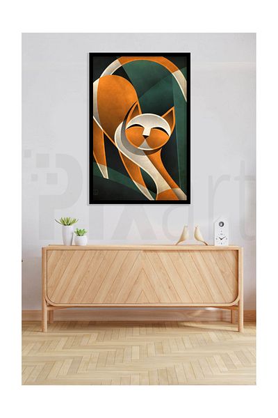 pixartsanat Artistic Cat Pixart Art Diamond Mosaic Painting Diamond Turkey 43*60