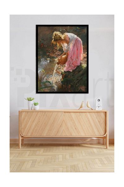 pixartsanat Pink Girl Pixart Art Diamond Mosaic Painting Diamond Turkey 46*61