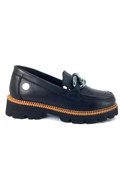 Mammamia 6060 Genuine Leather Casual Women's Shoes-black