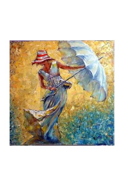 pixartsanat Woman in the Wind Pixart Art Diamond Mosaic Painting Diamond Turkey 69*69