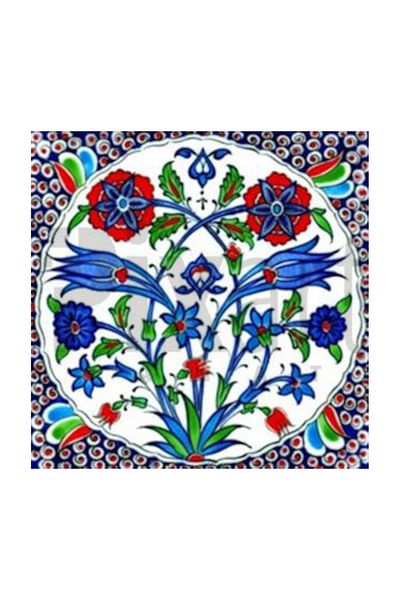pixartsanat Flowers Ceramic Pattern Pixart Art Diamond Mosaic Painting Diamond Turkey 62*62