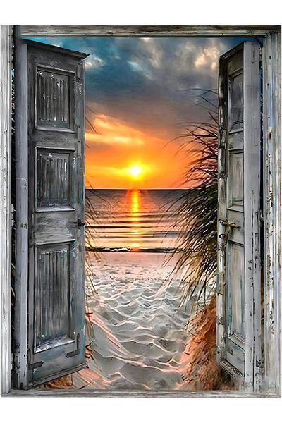 pixartsanat Pixart Art Diamond Mosaic - Sunset, Diamond Turkey 30X40