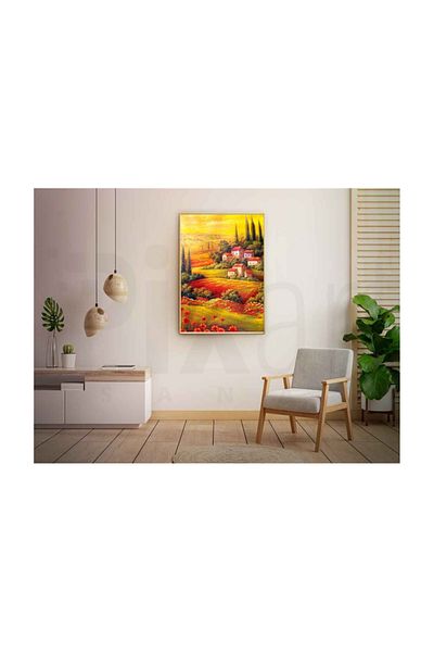pixartsanat Village Among the Future Pixart Art Diamond Mosaic Painting Diamond Turkey 45*55