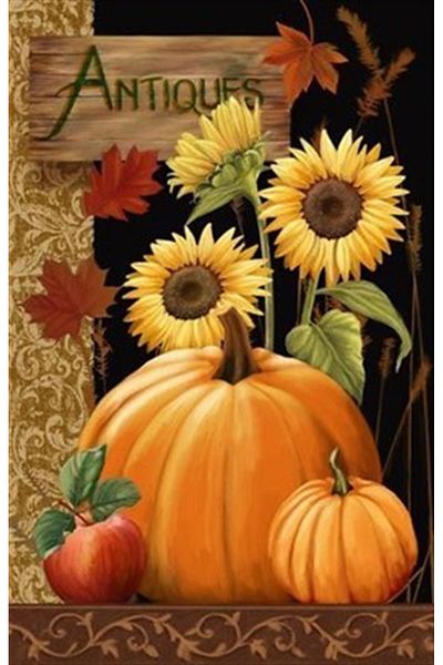 pixartsanat Pumpkins And Sunflower PixArt Art Diamond Mosaic Painting Diamond Turkey 33*51