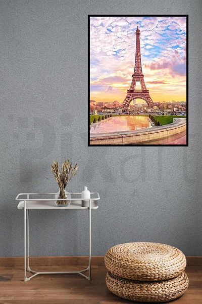 pixartsanat Eiffel 40*50 PixArt Art Diamond Mosaic Painting Diamond Turkey