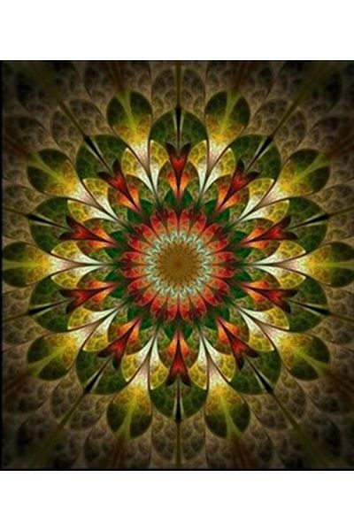 pixartsanat Green Leaves Pattern Pixart Art Diamond Mosaic Painting Diamond Türkiye 60*71