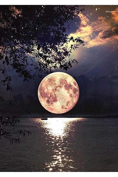 pixartsanat Full Moon 30*40 Pixart Art Diamond Mosaic Painting Diamond Turkey