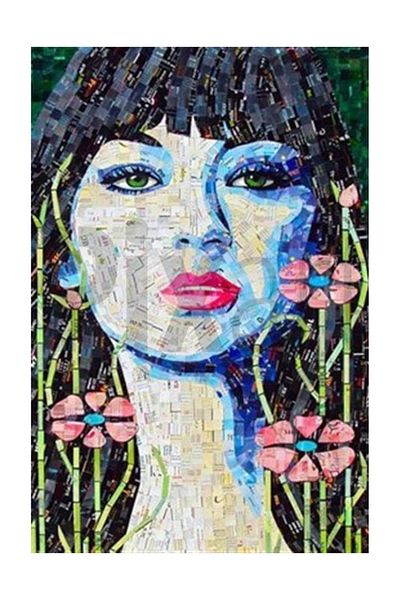 pixartsanat Modern Women's Pixart Art Diamond Mosaic Painting Diamond Türkiye 53*79