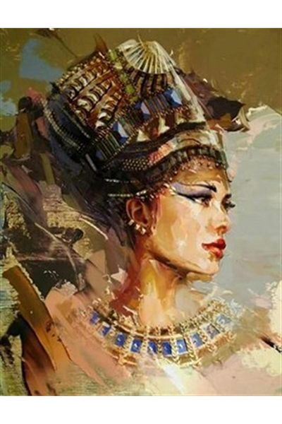 pixartsanat Pixart Art Diamond Mosaic - Egyptian Woman Diamond Painting, Turkey 48*64
