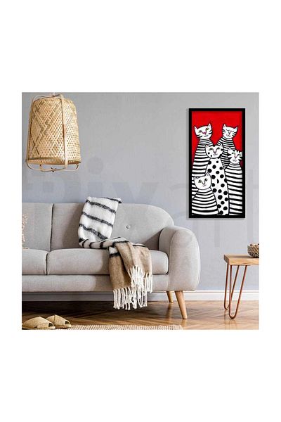 pixartsanat Happy Cats Pixart Art Diamond Mosaic Painting Daimond Turkey 32*63