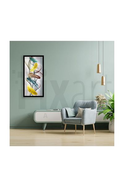 pixartsanat Colorful Feathers Pixart Art Diamond Mosaic Painting Diamond Turkey 38*76