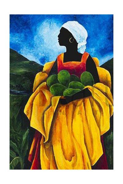pixartsanat Patricia Brintle Avocado Woman Pixart Art Diamond Mosaic Painting Diamond Türkiye 30*60