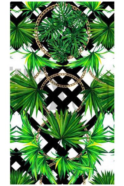 pixartsanat Hawaii Leaf Chain Pattern Pixart Art Diamond Mosaic Painting Diamond Türkiye 40*60