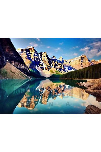 pixartsanat Mountain 30*45 PixArt Art Diamond Mosaic Painting Diamond Turkey