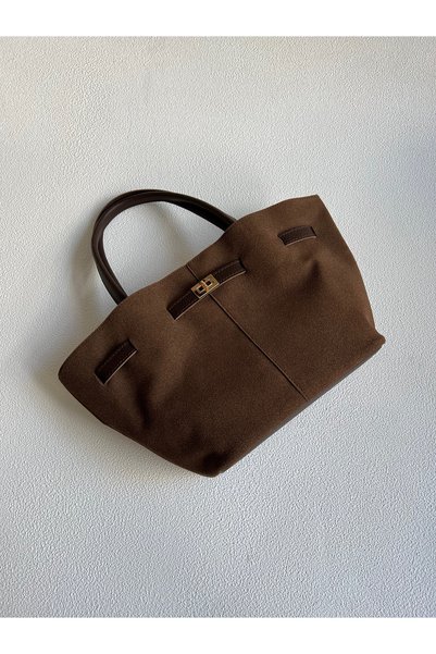 NBİBAGS Leo Model Hand and Women Shoulder Bag Bitter Coffee