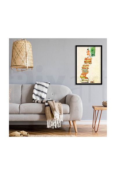 pixartsanat Rise with Books Pixart Art Diamond Mosaic Painting Diamond Türkiye 40*60