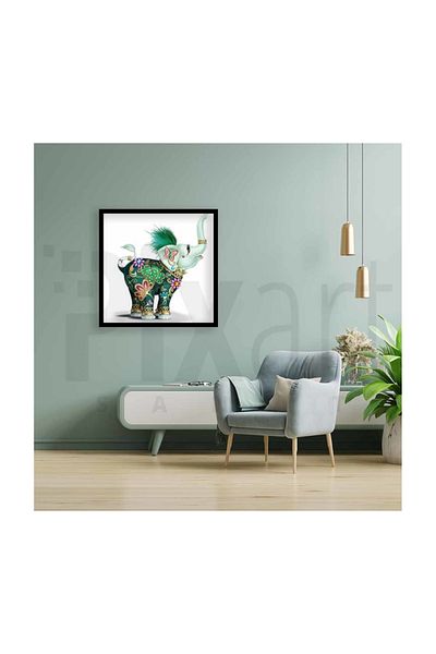 pixartsanat Tiny Beautiful Elephant Pixart Art Diamond Mosic Painting Daimond Turkey 53*53