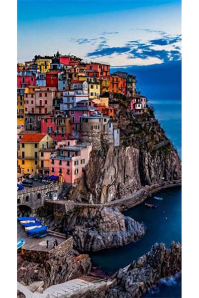 pixartsanat Cinque Terre National Park Pixart Art Diamond Mosaic Painting Diamond Türkiye 37*69