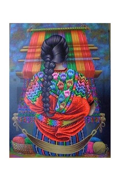 pixartsanat Kilim Woven Woman Pixart Art Diamond Mosaic Painting Diamond Türkiye 46*61