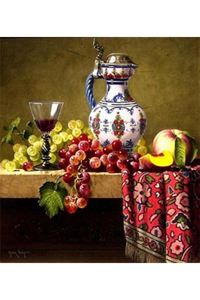 pixartsanat Grape Clusters Pixart Art Diamond Mosaic Painting Diamond Turkey 51*56