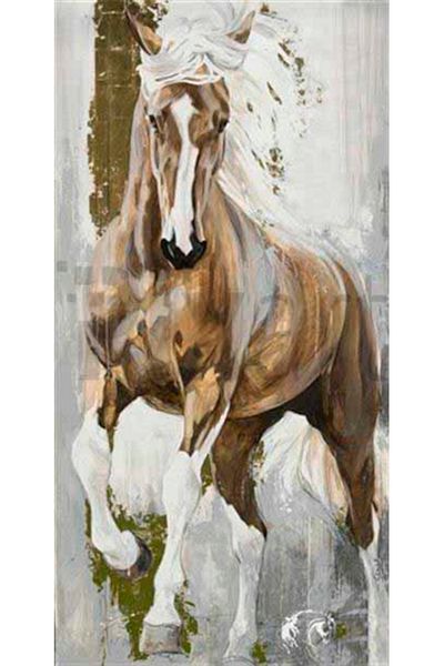 pixartsanat Horse Drawing with Pale Colors Pixart Art Diamond Mosaic Painting Daimond Türkiye 36*68