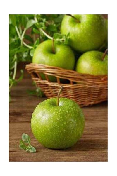 pixartsanat Green Apples Pixart Art Diamond Mosaic Painting Diamond Turkey 38*51