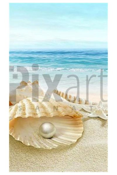pixartsanat Oyster and Pearl Pixart Art Diamond Mosaic Painting Diamond Turkey 28*51