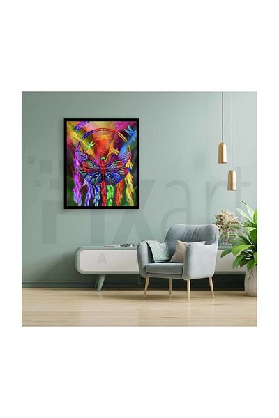 pixartsanat Colorful Butterfly Diamond Mosaic Painting Diamond Turkey 40*60