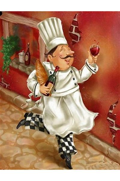 pixartsanat Cute Cook Pixart Art Diamond Mosaic Painting Diamond Turkey 46*58