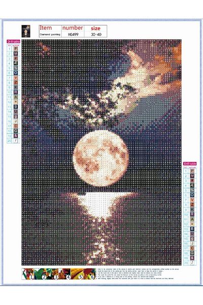 pixartsanat Sunset Pixart Art Diamond Mosaic Painting Diamond Turkey 30X40
