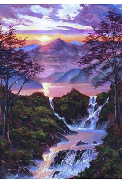 pixartsanat Şelale 35x50 Pixart Sanat Elmas Mozaik Tablo Diamond Türkiye