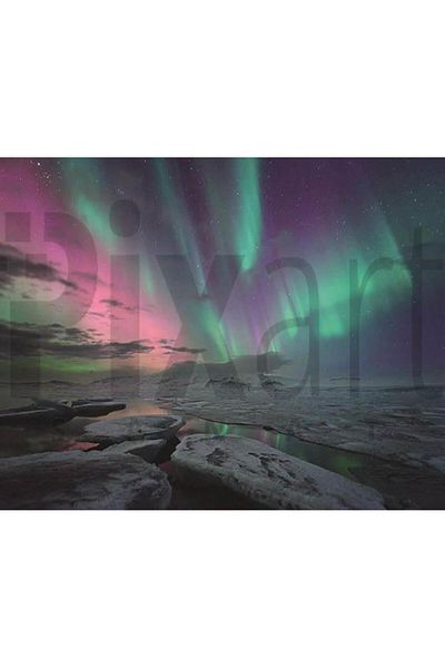 pixartsanat Northern Lights 30*25 PixArt Art Diamond Mosaic Painting Diamond Turkey