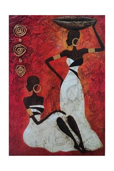 pixartsanat African Women Pixart Art Diamond Mosaic Painting Diamond Turkey 48*71