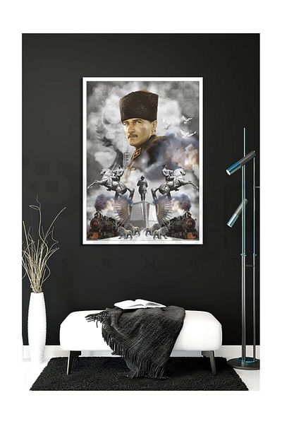 pixartsanat Atatürk PixArt Art Diamond Mosaic Painting Diamond Turkey 42*60