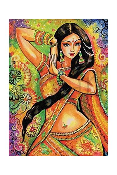 pixartsanat Indian Beauty Pixart Art Diamond Mosaic Painting Diamond Turkey 53*74