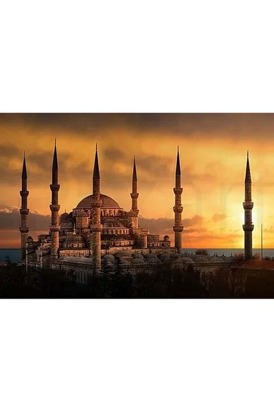 pixartsanat Sunset Mosque 40x65 Pixart Art Diamond Mosaic Painting Diamond Turkey