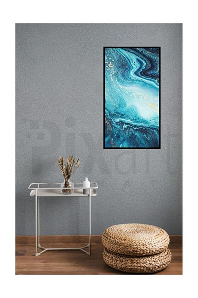 pixartsanat Ocean Blue Pixart Art Diamond Mosaic Painting Diamond Turkey 58*100
