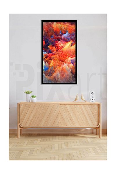 pixartsanat 40*60 Colorful Cloud Patterned Pixart Art Diamond Mosaic Diamond - Turkey