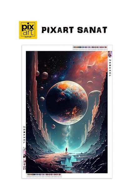 pixartsanat Space Space 40X60 Pixart Art Diamond Mosaic Painting Diamond Turkey
