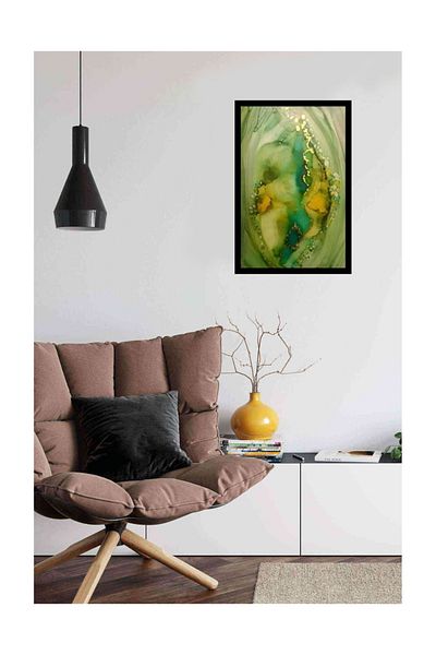 pixartsanat Green Pattern Pixart Art Diamond Mosaic Painting Diamond Turkey 48*71