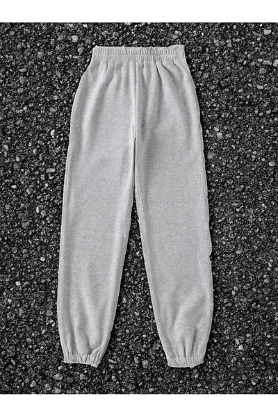 DURAN SPORT Φούτερ Jogger με ψηλό ελαστικό πόδι - Μαύρο και γκρι