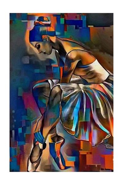 pixartsanat Ballerina Girl Pixart Art Diamond Mosaic Painting Diamond Turkey 46*71