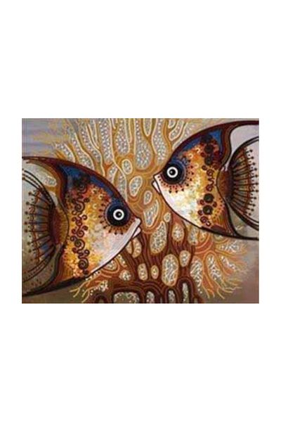 pixartsanat Compatible With Sea Gold Brown Pixart Art Diamond Mosaic Painting Daimond Türkiye 76*60