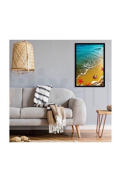 pixartsanat Seashells on the Beach Pixart Art Diamond Mosaic Painting Diamond Turkey 36*51
