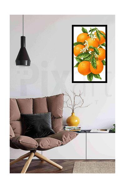 pixartsanat Orange from Branch PixArt Art Diamond Mosaic Painting Diamond Turkey 33*51