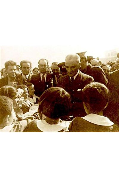 pixartsanat Ataturk And Kids Pixart Art Diamond Mosaic Painting Diamond Turkey 40*65