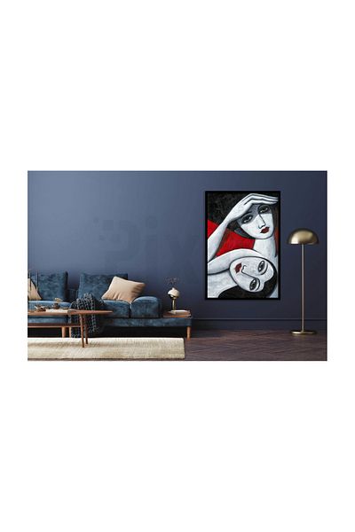 pixartsanat Bos Looking Two Women Pixart Art Diamond Mosaic Painting Diamond Turkey 40*50 Pixart Art Diamond Mosaic