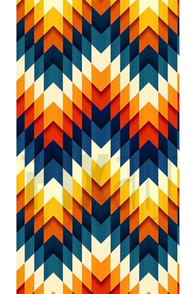 pixartsanat Pixart Art Diamond Mosaic Diamond - Colorful Pattern, Turkey 38*69