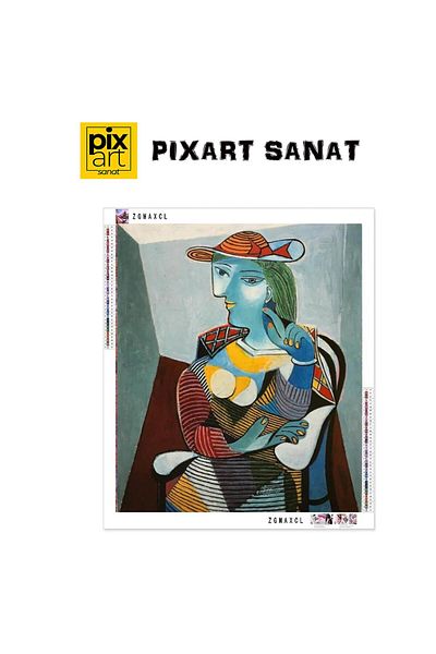 pixartsanat Picasso 46x58 Dress Mosaic Painting - Art, Diamond Diamond and Turkey Sitting
